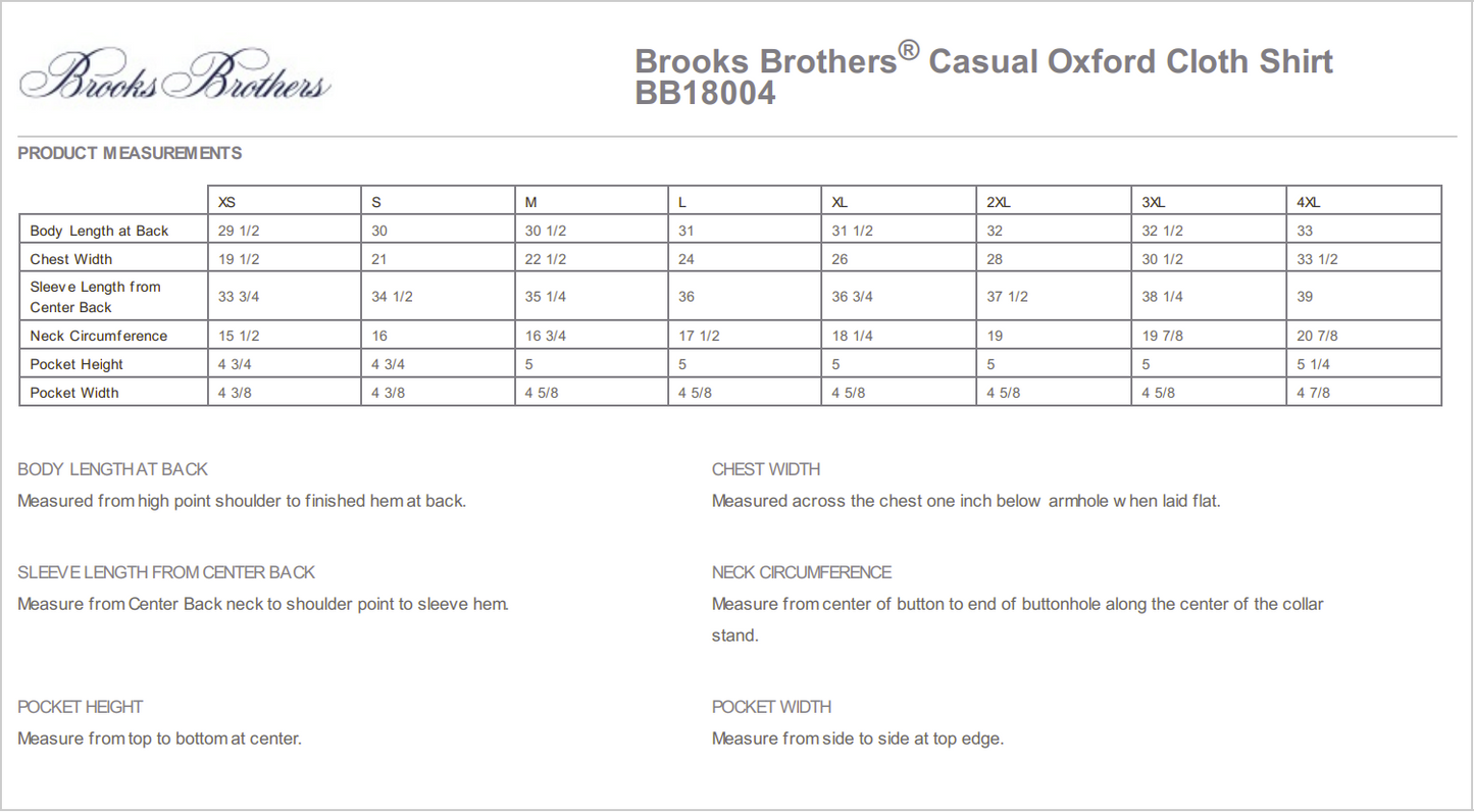 Brooks Brothers Casual Oxford Cloth Shirt