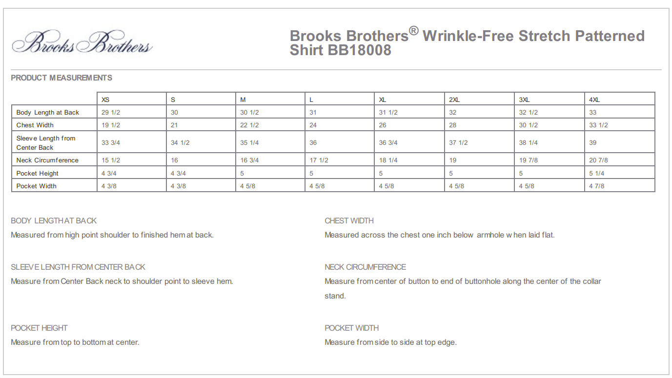 Brooks Brothers Wrinkle-Free Stretch Patterned Shirt