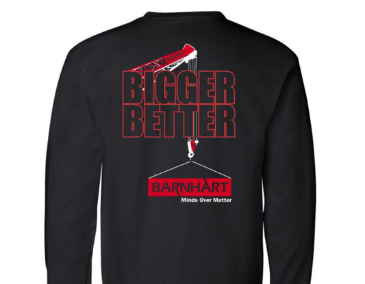 Bigger Better Black/Red Long Sleeve T-Shirt