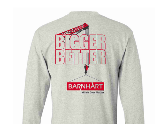 Bigger Better in Red Long Sleeve T-Shirt