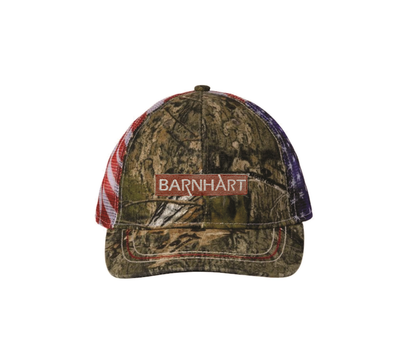 Outdoor Cap Flag Mesh Camo Trucker