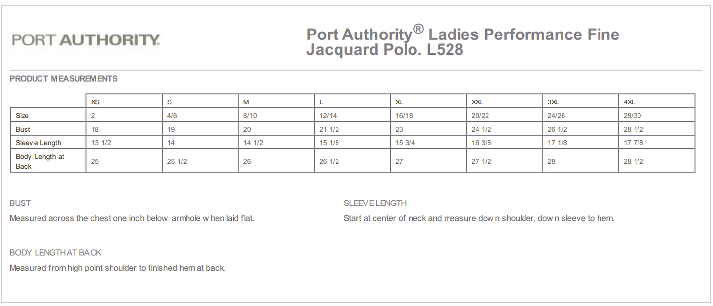 Port Authority Ladies Jacquard Polo