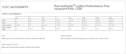 Port Authority Ladies Jacquard Polo