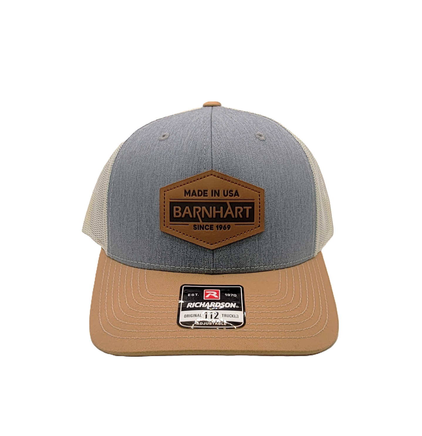 Richardson 112 - Tri-Color Leather Patch Cap