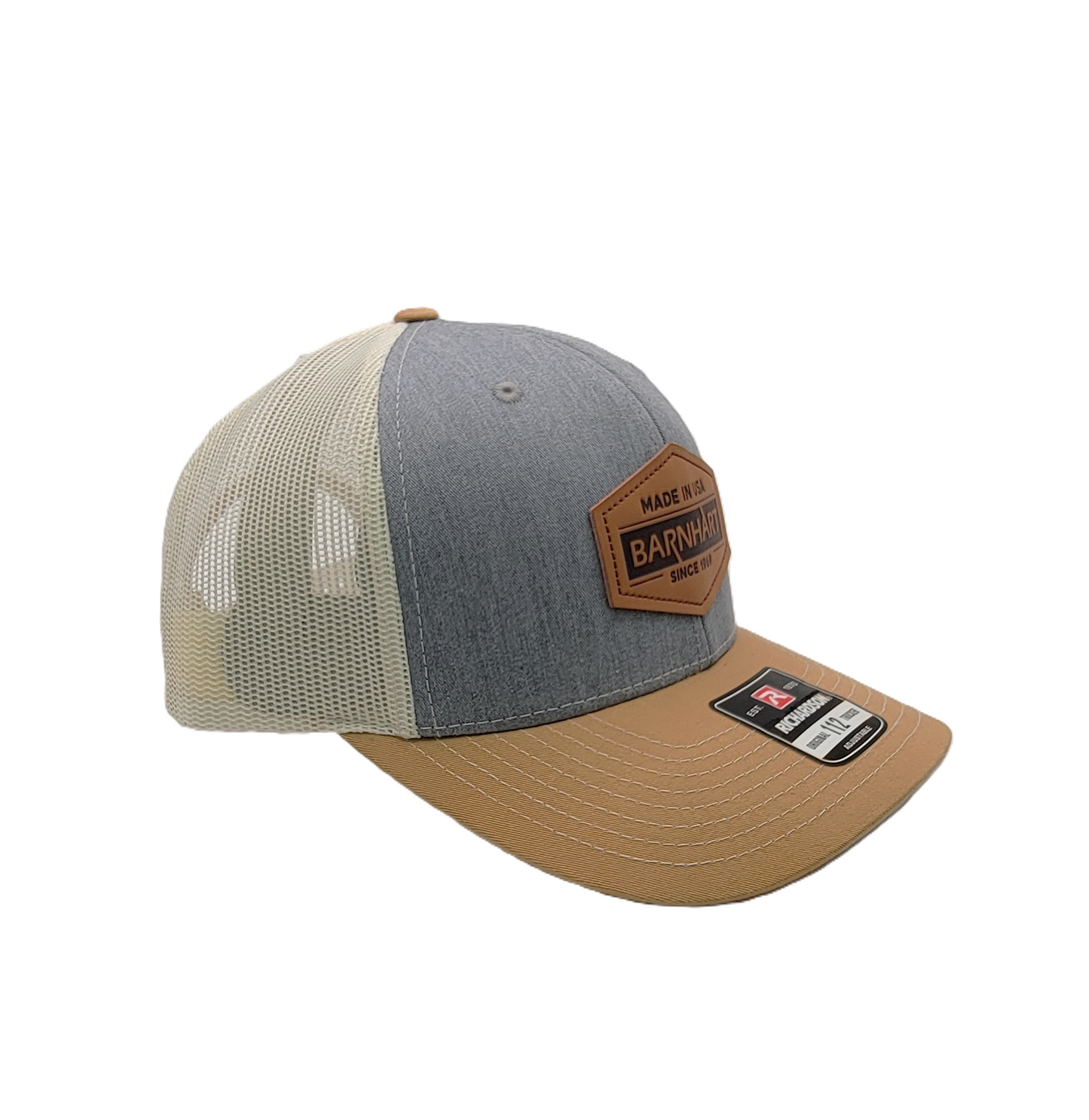 Richardson 112 - Tri-Color Leather Patch Cap