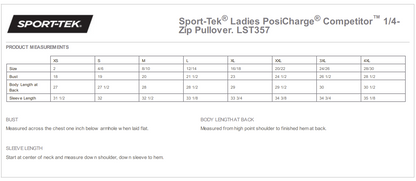 Sport-Tek Ladies 1/4 Zip Pullover