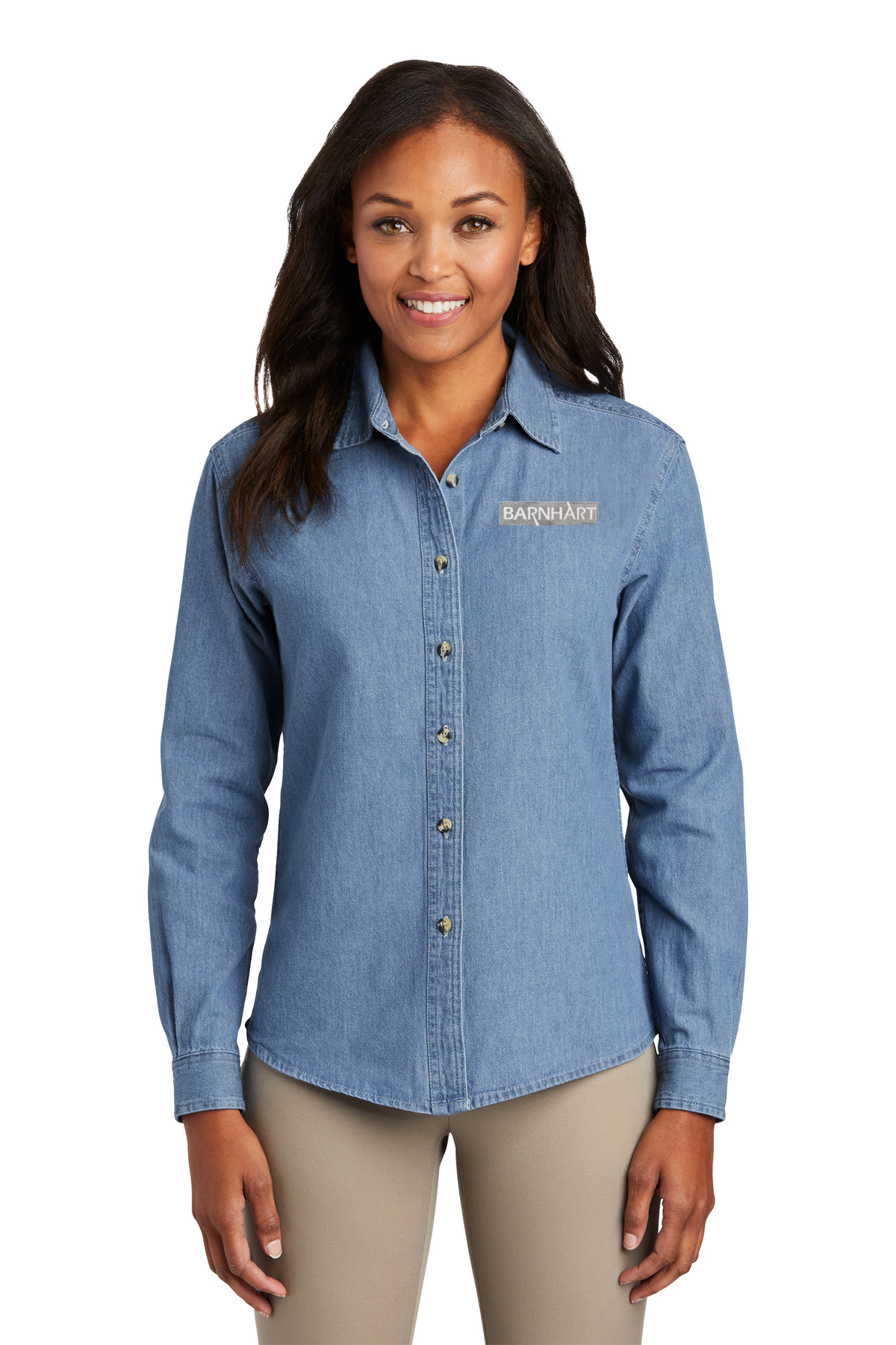 Ladies Long/Short Sleeve Denim Shirts