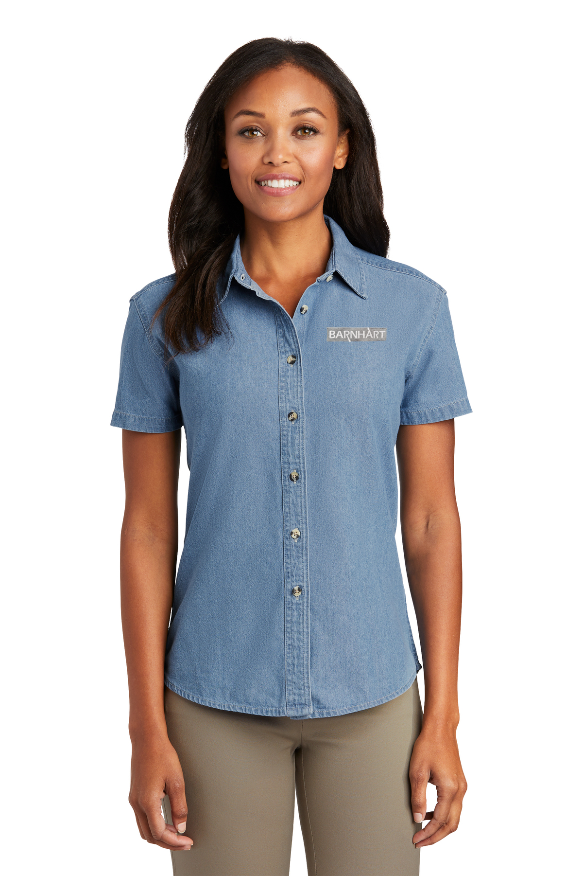 Ladies Long/Short Sleeve Denim Shirts